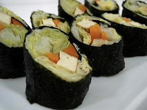 Alga nori en Sushi