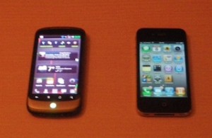 Nexus One y iPhone 4
